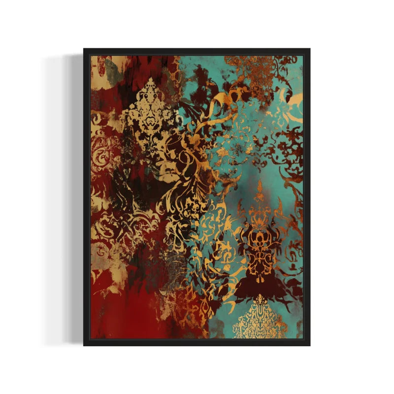 Framed Abstract Canvas Prints Breaking Borders Art - Ready to Hang Canvas Prints