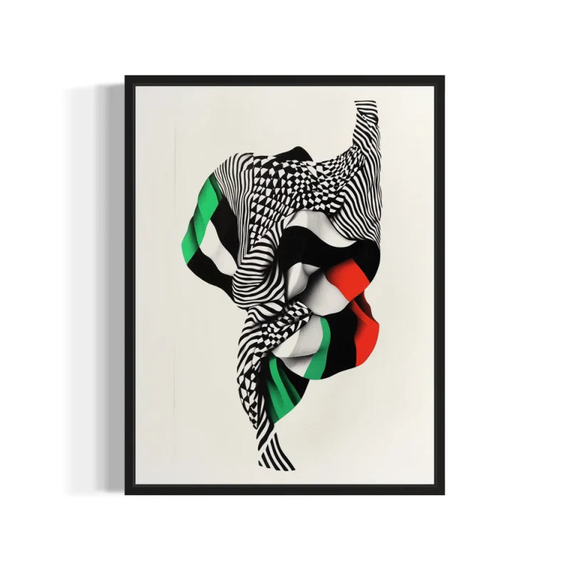 Framed Abstract Canvas Prints Breaking Borders Art - Ready to Hang Canvas Prints