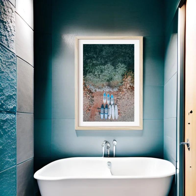 Framed Aerial Beach Fine Art Print - Framed Fine Art Prints