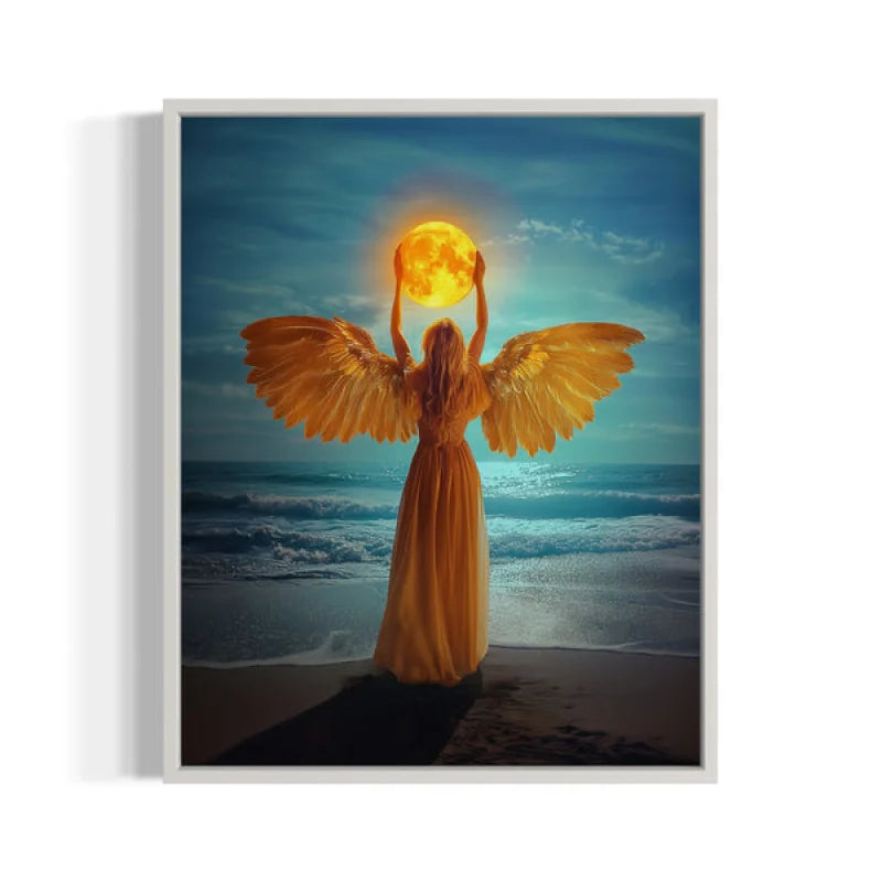 Framed Angel Canvas Prints Sun Art - Ready to Hang Canvas Prints