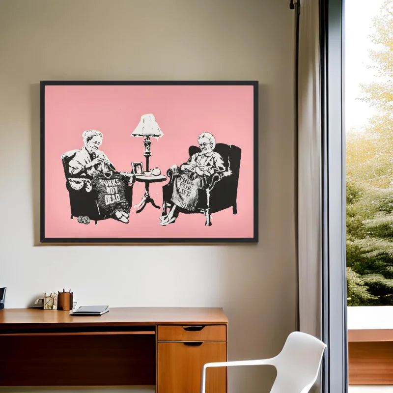 Framed Banksy Canvas Prints Ready to Hang Art - Ready to Hang Canvas Prints