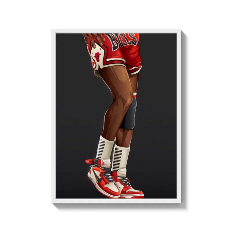 Framed Basketball Art Canvas Prints for Walls - Ready to Hang Canvas Prints