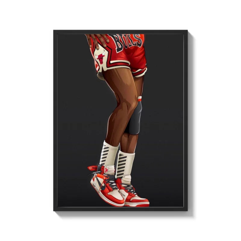 Framed Basketball Art Canvas Prints for Walls - Ready to Hang Canvas Prints