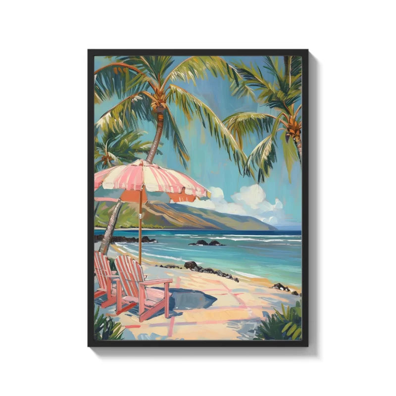 Framed Beach Scene Canvas Prints - Ready to Hang Canvas Prints