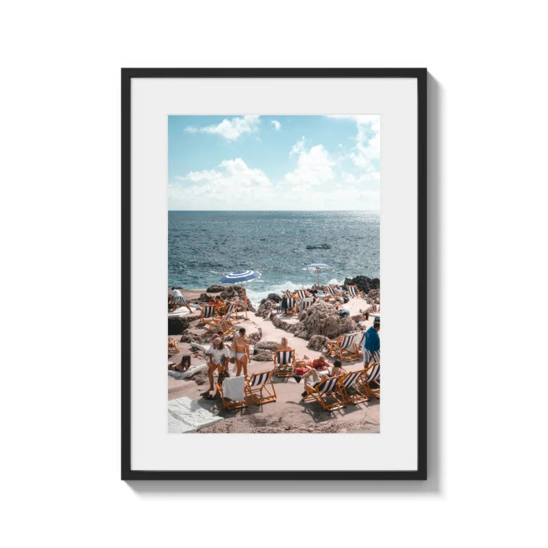 Framed Beach Scene Fine Art Print - Framed Fine Art Prints