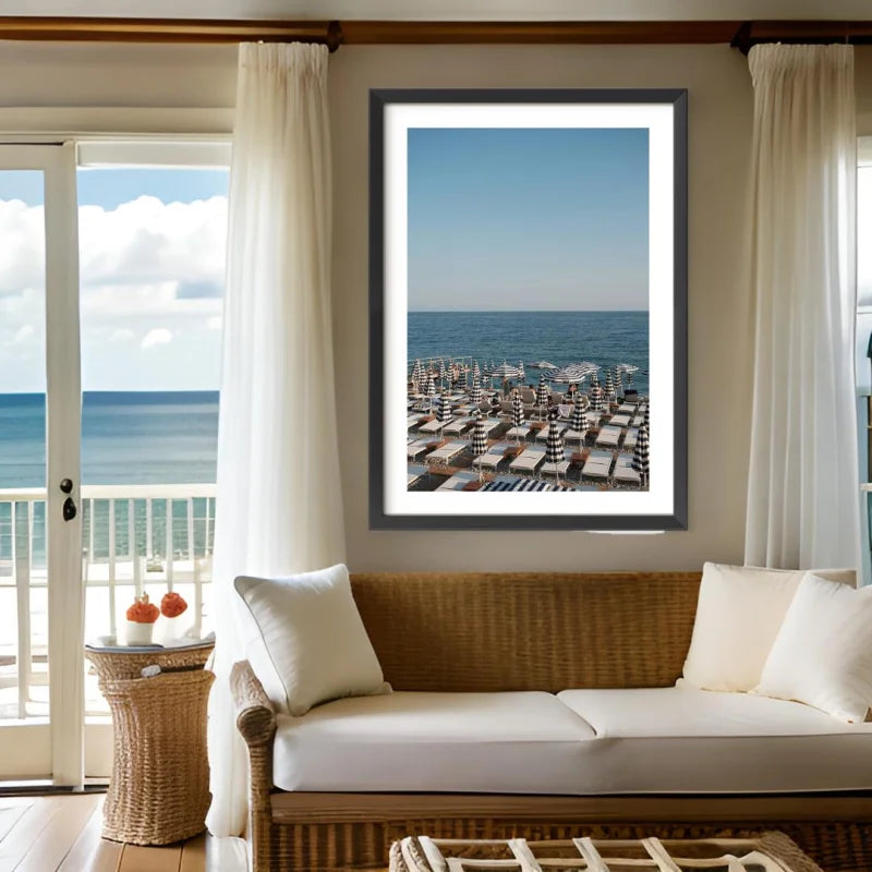 Framed Beach Scene Fine Art Print - Framed Fine Art Prints