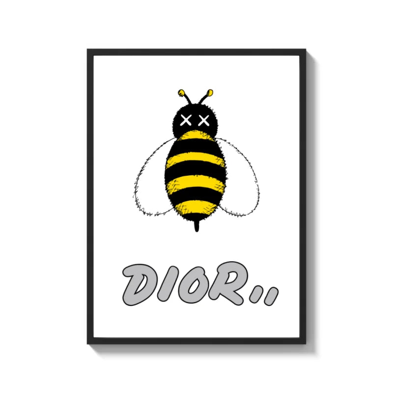 Framed Bee Canvas Prints Wall Art - Ready to Hang Canvas Prints