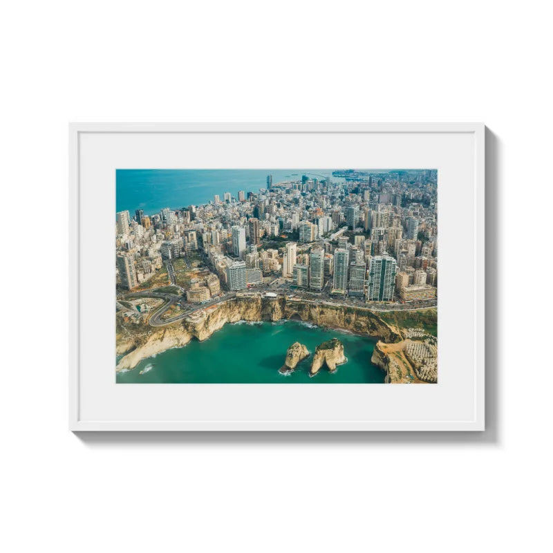 Framed Beirut Fine Art Print - Coastal & Seaside (Framed Fine Art)