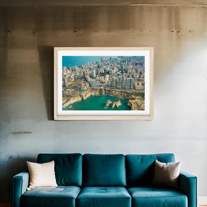 Framed Beirut Fine Art Print - Coastal & Seaside (Framed Fine Art)