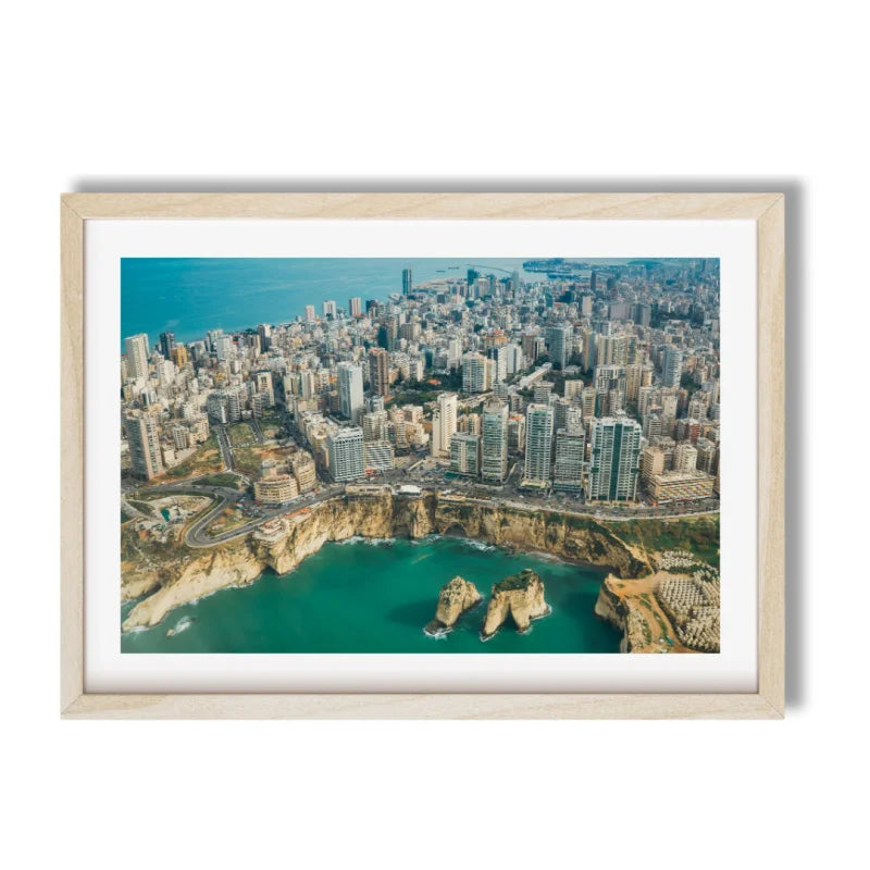 Framed Beirut Fine Art Print - Coastal & Seaside (Framed Fine Art)