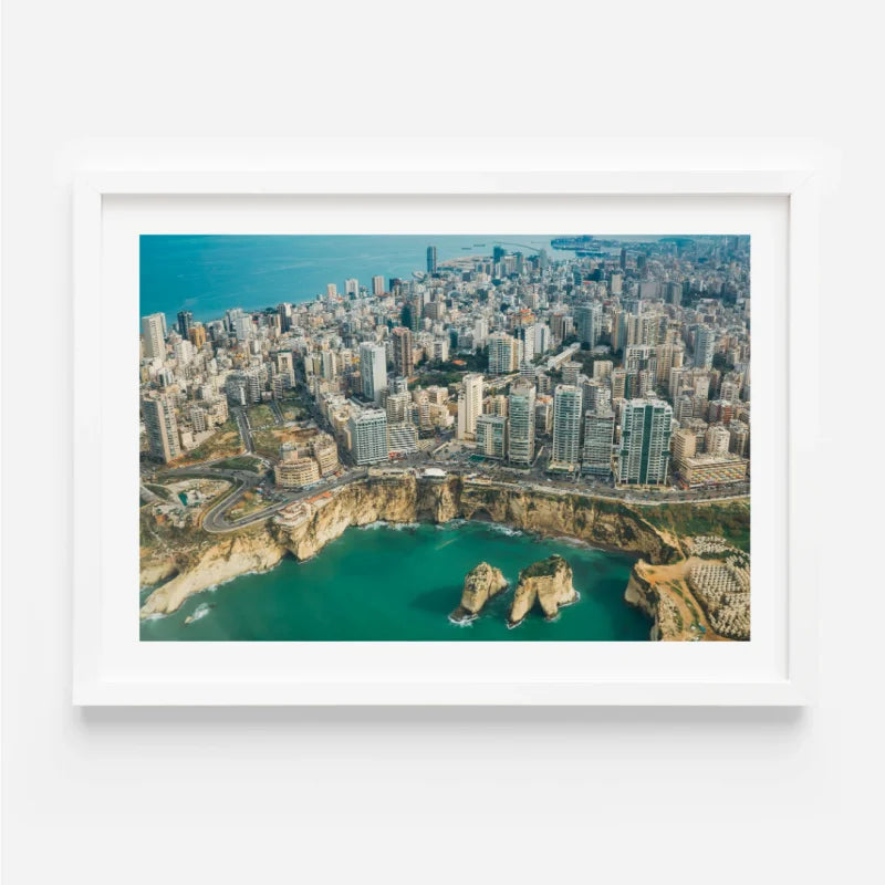 Framed Beirut Fine Art Print - Coastal & Seaside (Framed Fine Art)