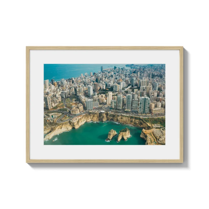 Framed Beirut Fine Art Print - Coastal & Seaside (Framed Fine Art)