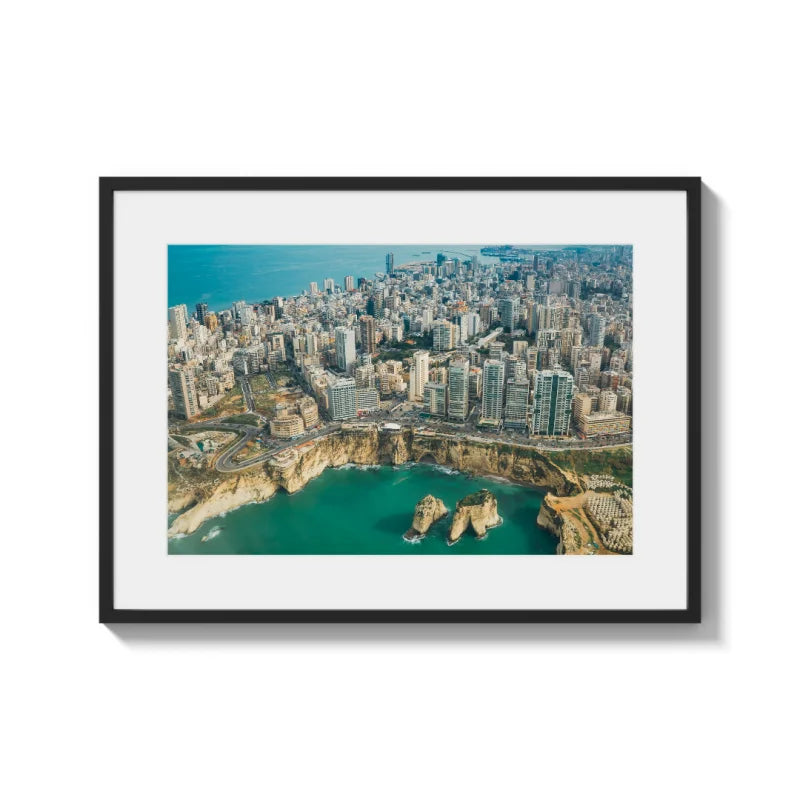 Framed Beirut Fine Art Print - Coastal & Seaside (Framed Fine Art)