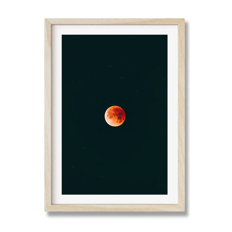 Framed Blood Moon Fine Art Print Gallery Quality - Framed Fine Art Prints