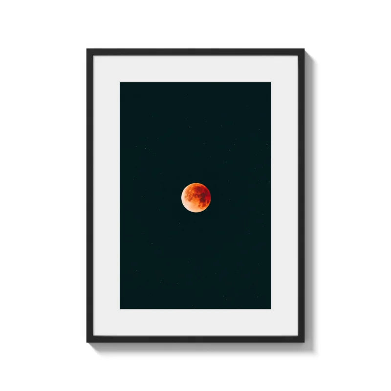 Framed Blood Moon Fine Art Print Gallery Quality - Framed Fine Art Prints