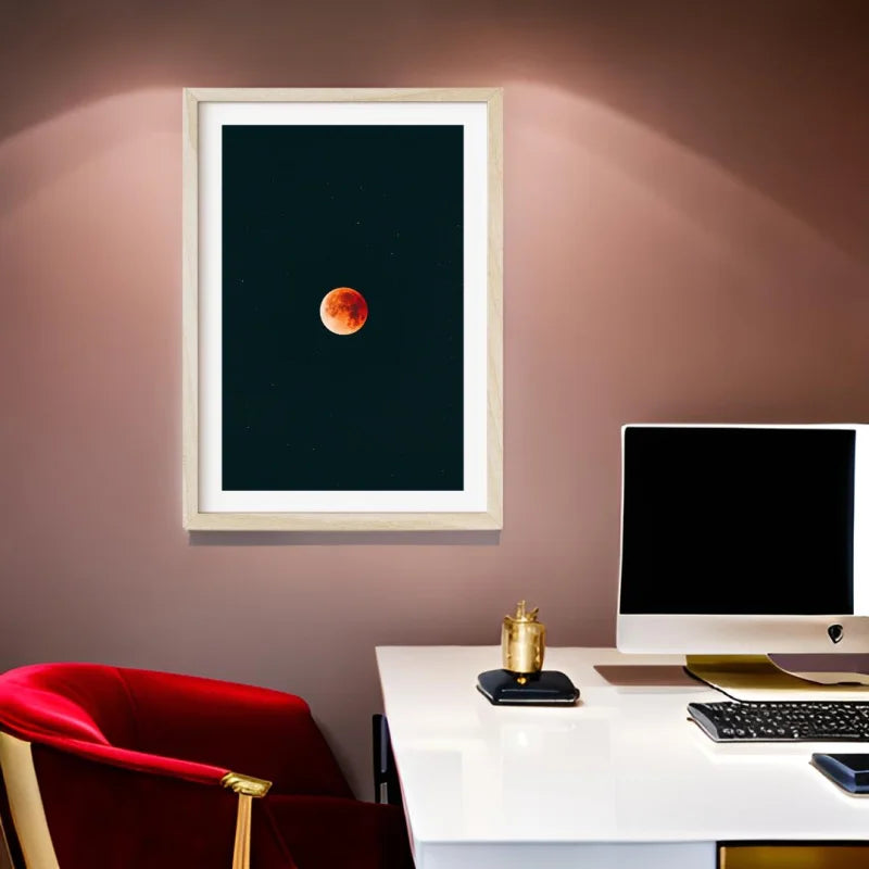 Framed Blood Moon Fine Art Print Gallery Quality - Framed Fine Art Prints
