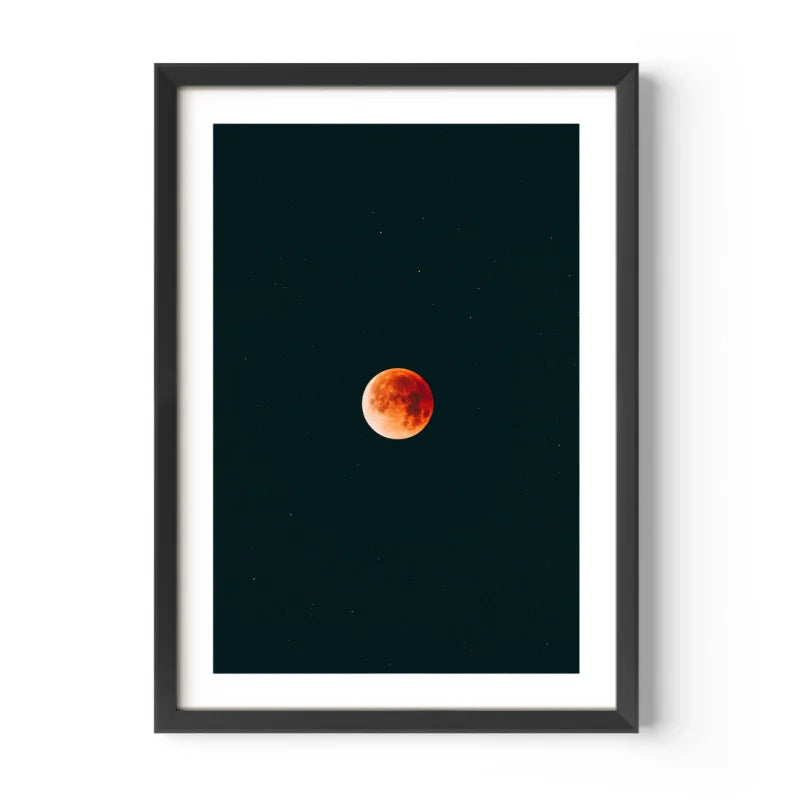 Framed Blood Moon Fine Art Print Gallery Quality - Framed Fine Art Prints