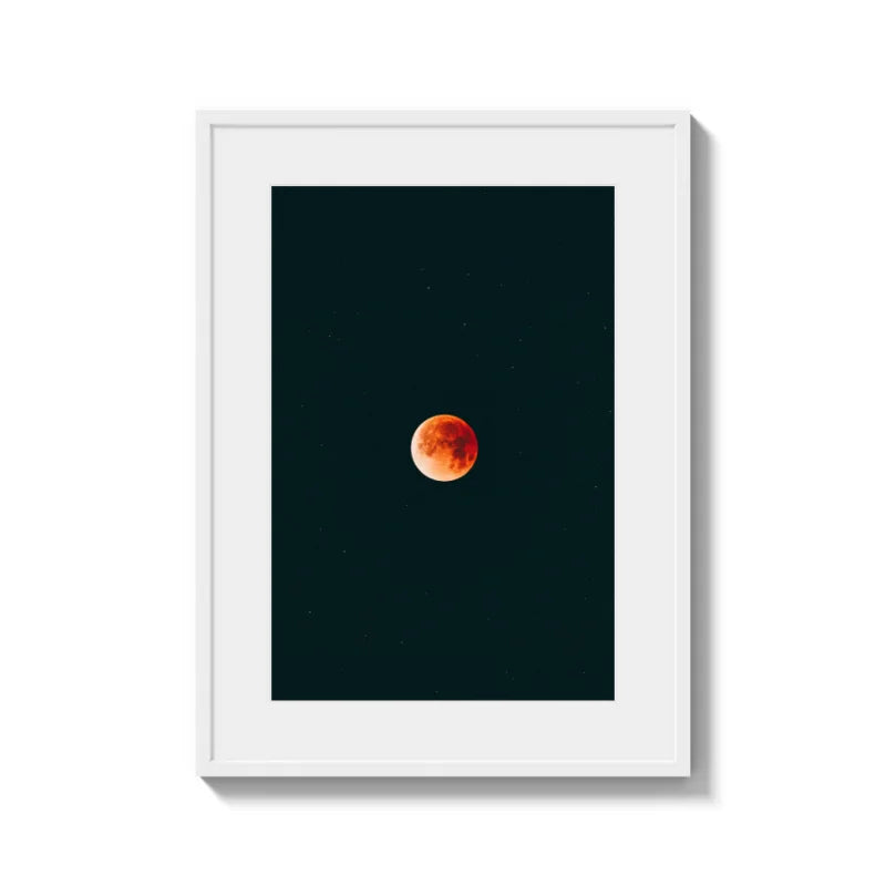 Framed Blood Moon Fine Art Print Gallery Quality - Framed Fine Art Prints