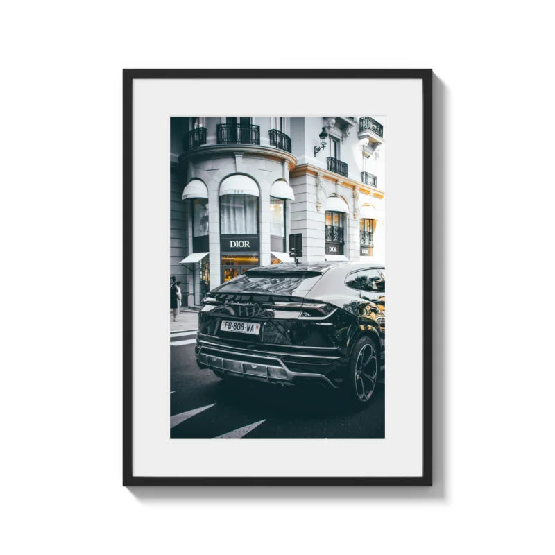 Framed Car Fine Art Print - Luxury & Lifestyle (Framed Fine Art)