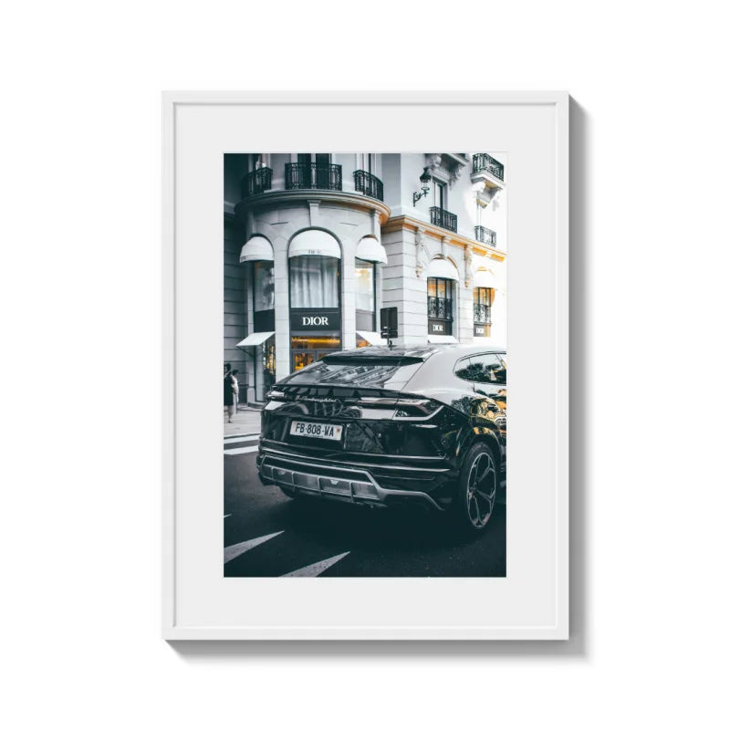 Framed Car Fine Art Print - Luxury & Lifestyle (Framed Fine Art)
