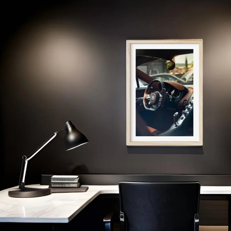Framed Car Interior Fine Art Print - Luxury & Lifestyle (Framed Fine Art)