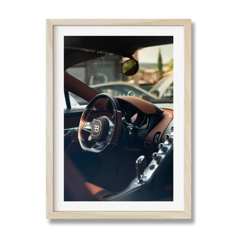 Framed Car Interior Fine Art Print - Luxury & Lifestyle (Framed Fine Art)