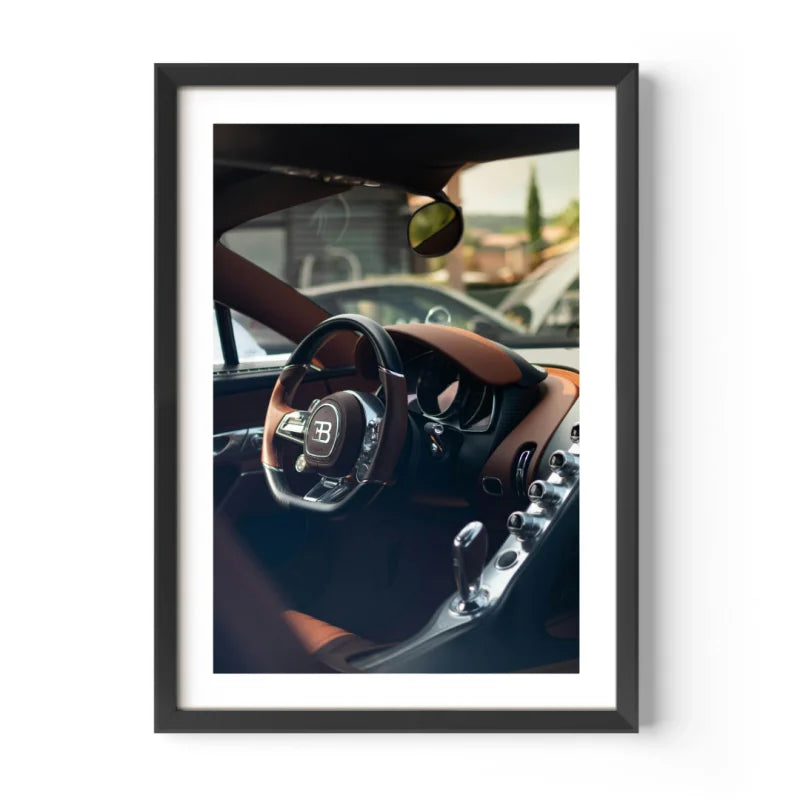 Framed Car Interior Fine Art Print - Luxury & Lifestyle (Framed Fine Art)