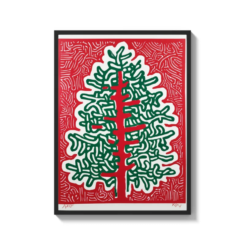 Framed Christmas Tree Canvas Prints Art - Ready to Hang Canvas Prints