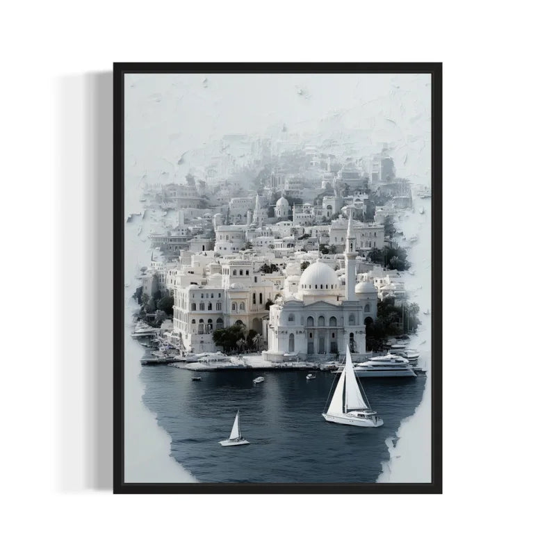Framed Cityscape Canvas Prints Breaking Borders Art - Ready to Hang Canvas Prints