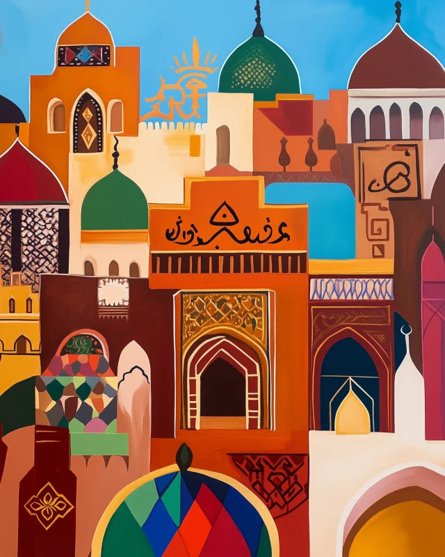 Framed Cityscape Canvas Prints Breaking Borders Art - Ready to Hang Canvas Prints