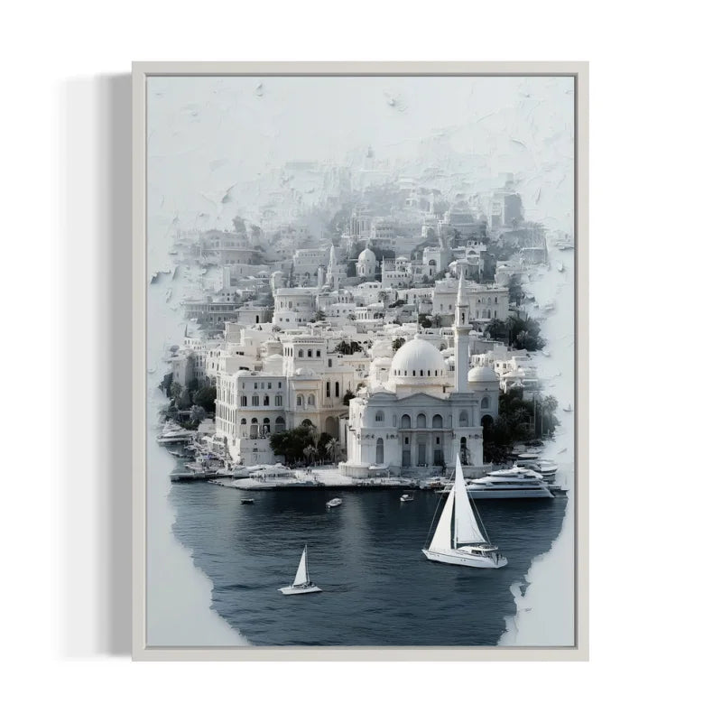 Framed Cityscape Canvas Prints Breaking Borders Art - Ready to Hang Canvas Prints