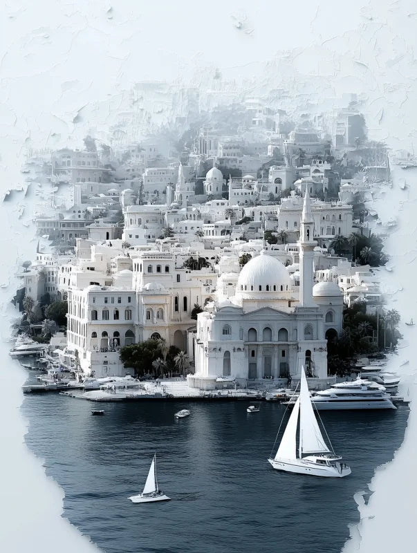 Framed Cityscape Canvas Prints Breaking Borders Art - Ready to Hang Canvas Prints