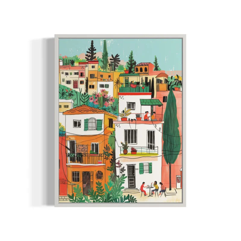 Framed Cityscape Canvas Prints Breaking Borders - Ready to Hang Canvas Prints