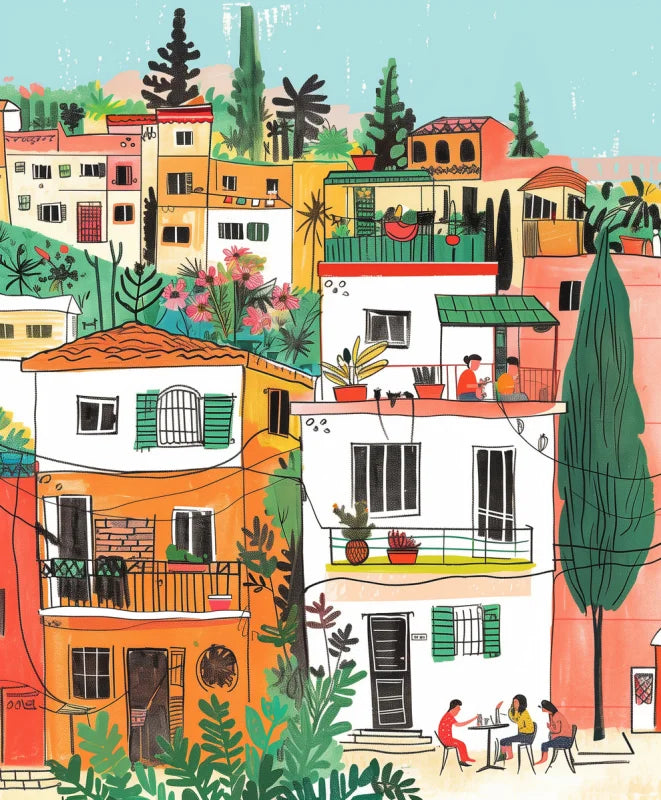 Framed Cityscape Canvas Prints Breaking Borders - Ready to Hang Canvas Prints