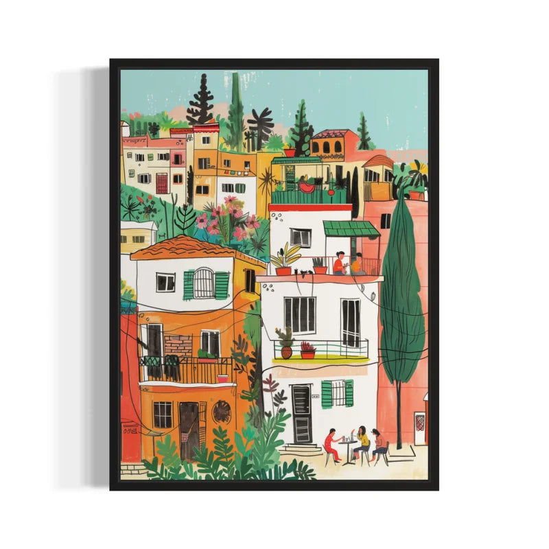 Framed Cityscape Canvas Prints Breaking Borders - Ready to Hang Canvas Prints