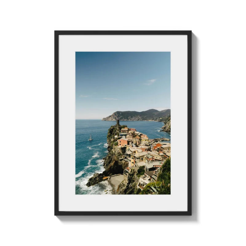 Framed Coastal Village Fine Art Print - Framed Fine Art Prints