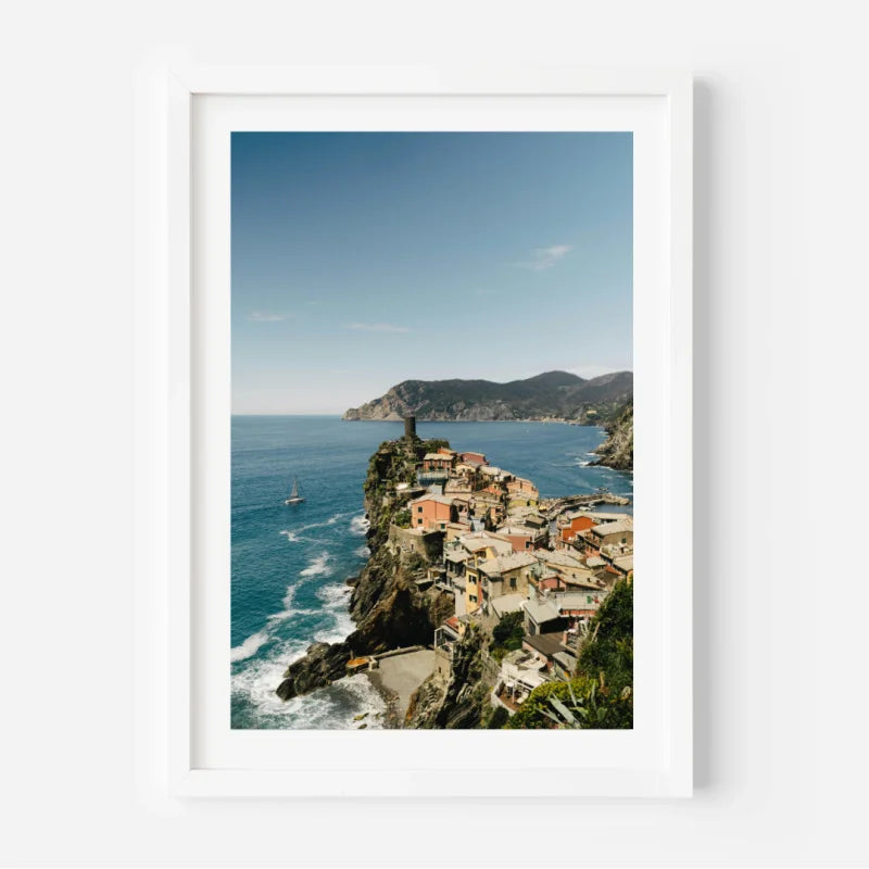 Framed Coastal Village Fine Art Print - Framed Fine Art Prints