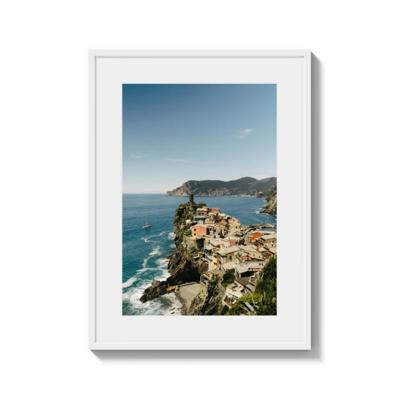 Framed Coastal Village Fine Art Print - Framed Fine Art Prints