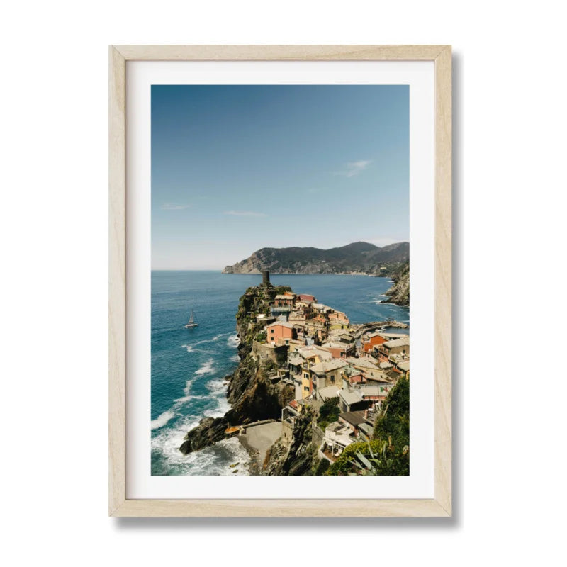Framed Coastal Village Fine Art Print - Framed Fine Art Prints