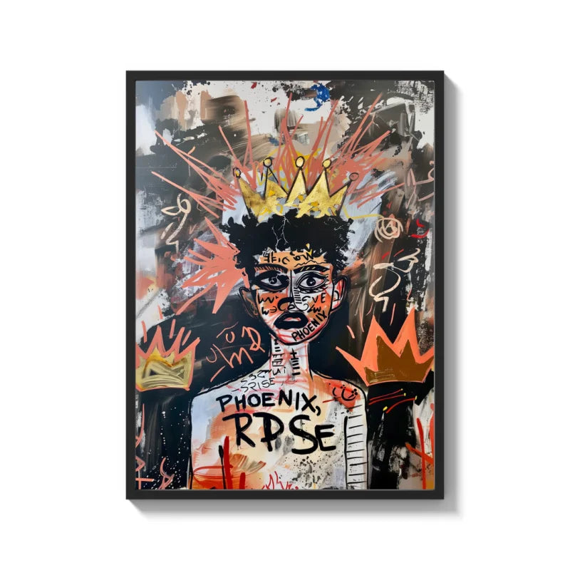 Framed Crown Portrait Canvas Prints - Legends & Icons