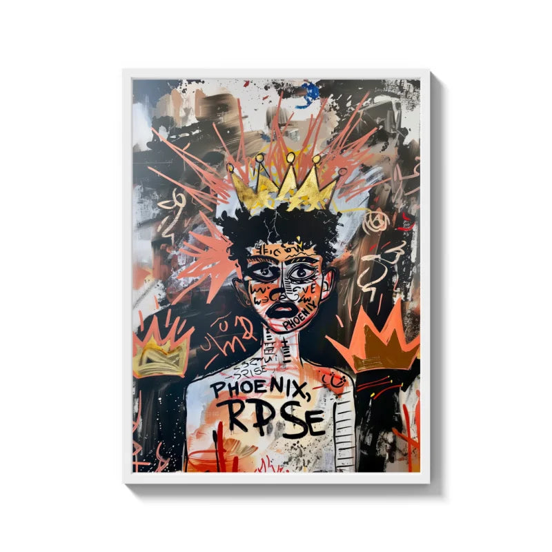 Framed Crown Portrait Canvas Prints - Legends & Icons