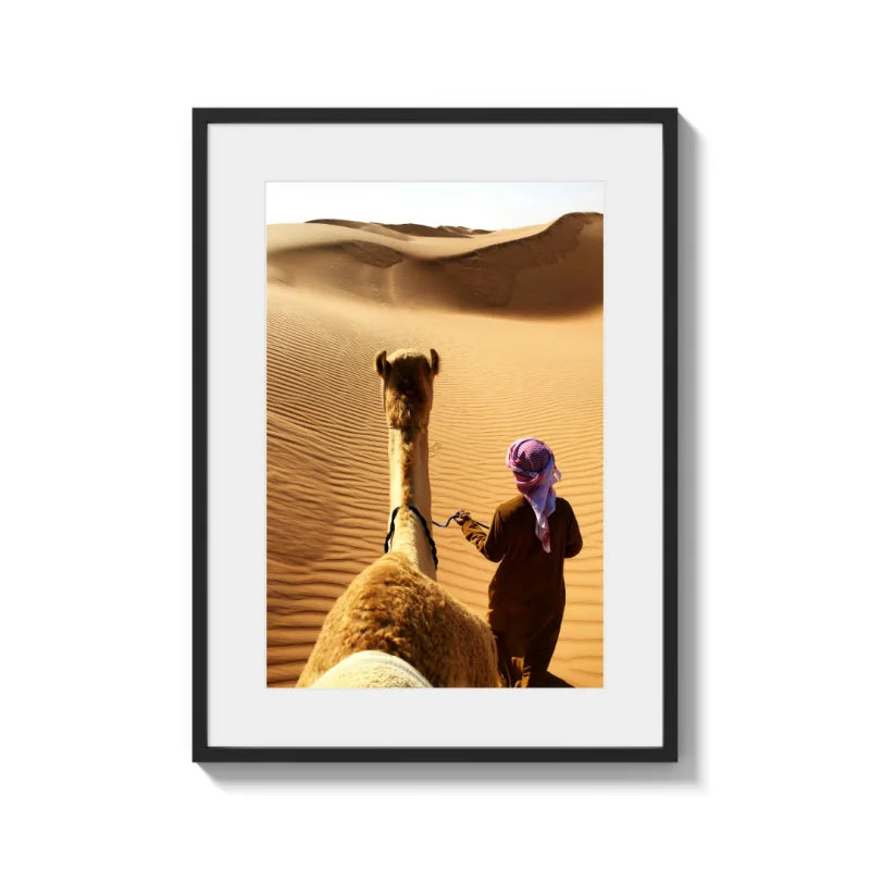 Framed Desert Camel Fine Art Print - Framed Fine Art Prints