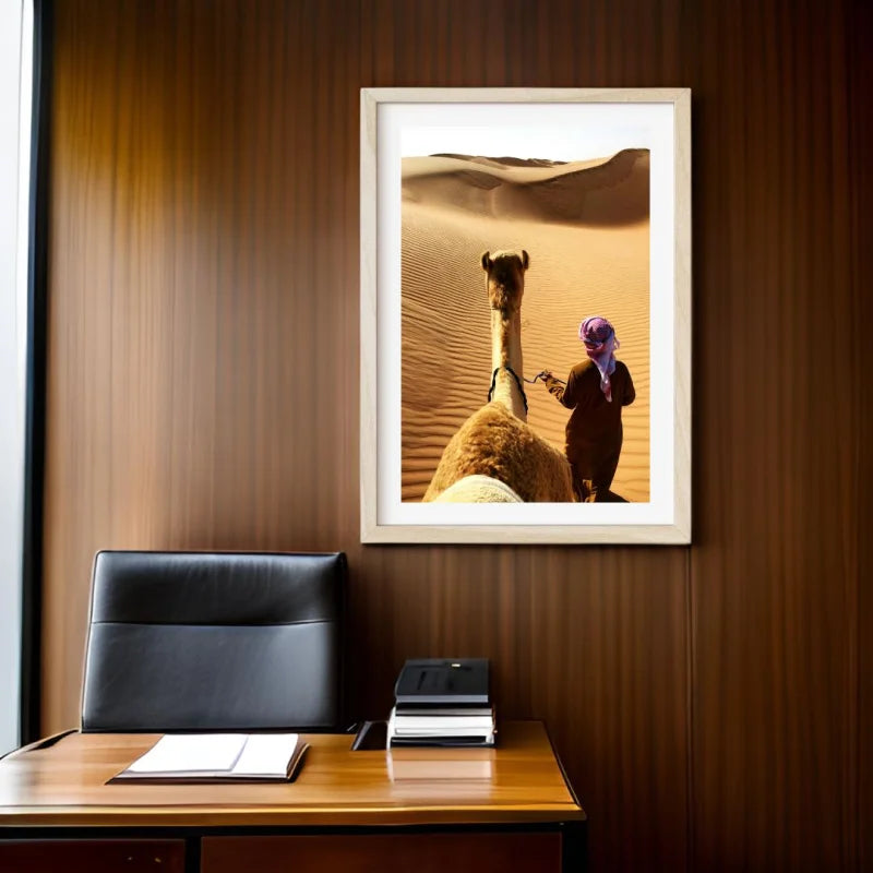 Framed Desert Camel Fine Art Print - Framed Fine Art Prints