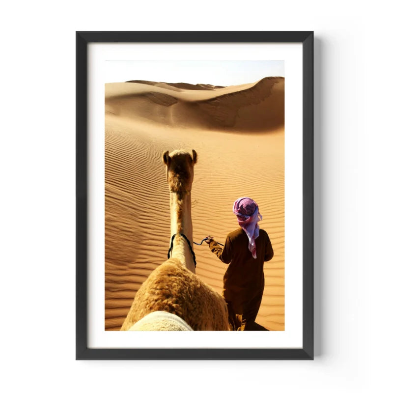 Framed Desert Camel Fine Art Print - Framed Fine Art Prints