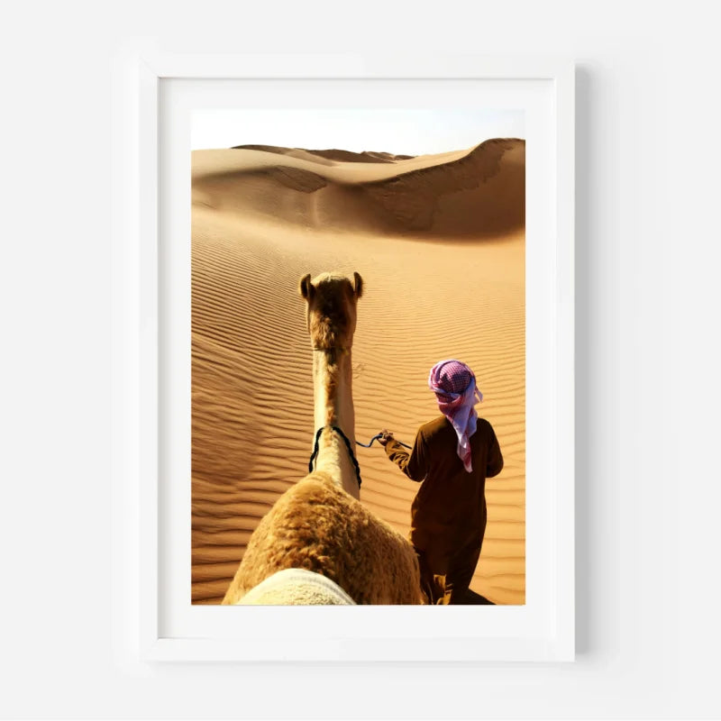 Framed Desert Camel Fine Art Print - Framed Fine Art Prints