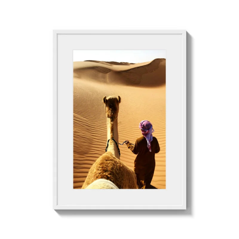 Framed Desert Camel Fine Art Print - Framed Fine Art Prints