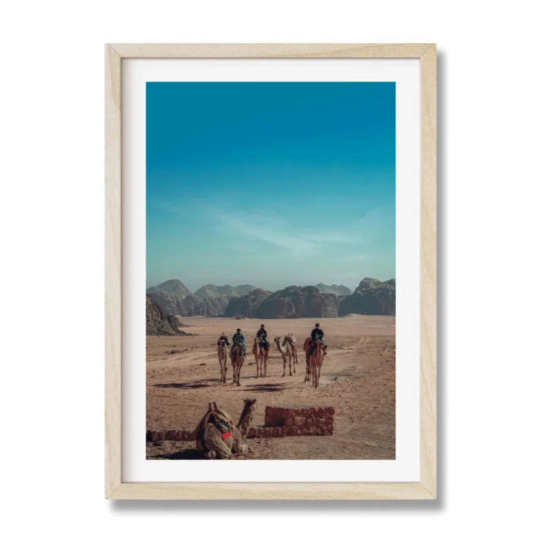 Framed Desert Caravan Fine Art Print - Framed Fine Art Prints