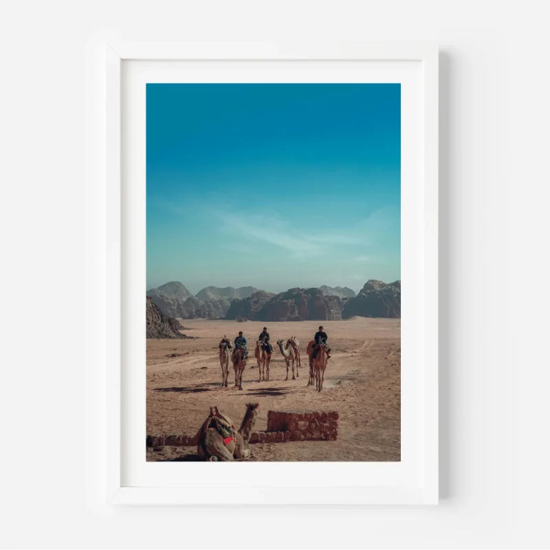 Framed Desert Caravan Fine Art Print - Framed Fine Art Prints