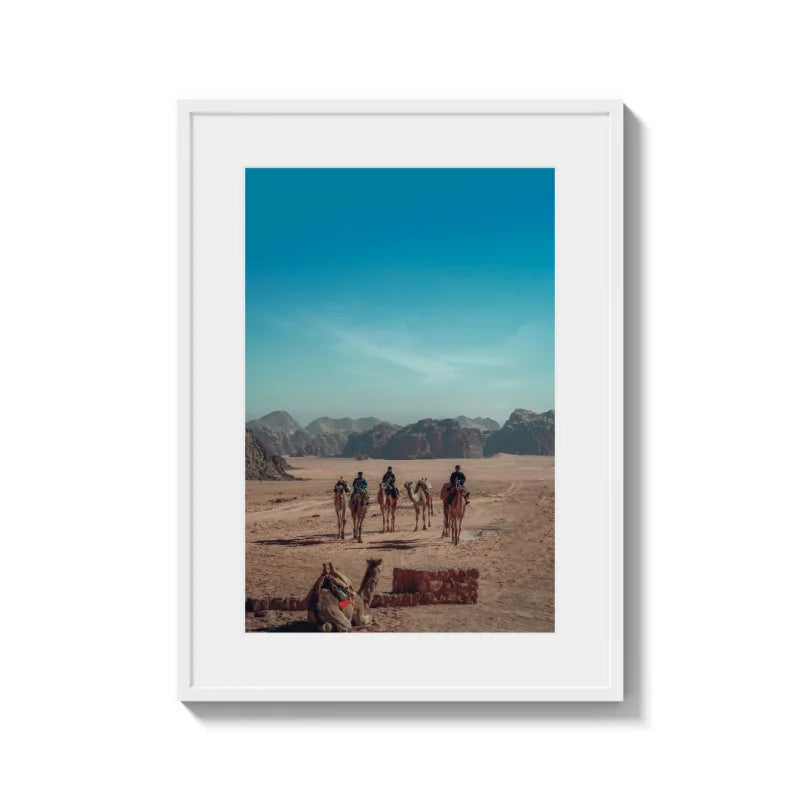 Framed Desert Caravan Fine Art Print - Framed Fine Art Prints