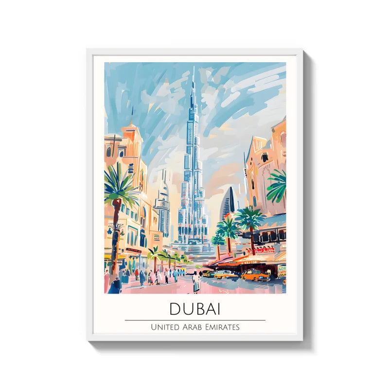 Framed Dubai Canvas Print World Tour Collection - Ready to Hang Canvas Prints